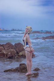 [Net Red COS] Popularny strój kąpielowy Coser Nizuo Nisa-Blue Marie Rose