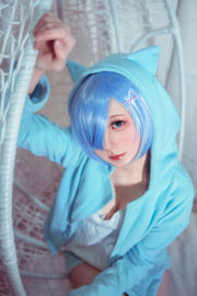 [Foto Cosplay] Blogger di anime Xianyin sic - La vita di RE in un altro mondo da zero Pigiama da gatto Rem