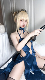 [Phúc lợi COS] Blogger anime Guobaa sauce w - black stay