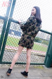 Weiwei "Camouflage Girl Outdoor Pork Shreds" [Nasi Photography] NO.095