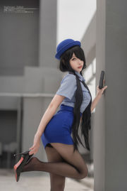 [COS Welfare] Weibo Girl Momoko Kwai Kwai - ตำรวจหญิงบ้าสามคน